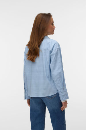 Camicia del lunedì - Cashmere a quadri blu