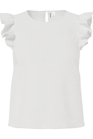 Sastina O-Neck Top - Cloud Dancer