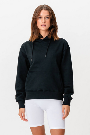 Con cappuccio pesante - nero