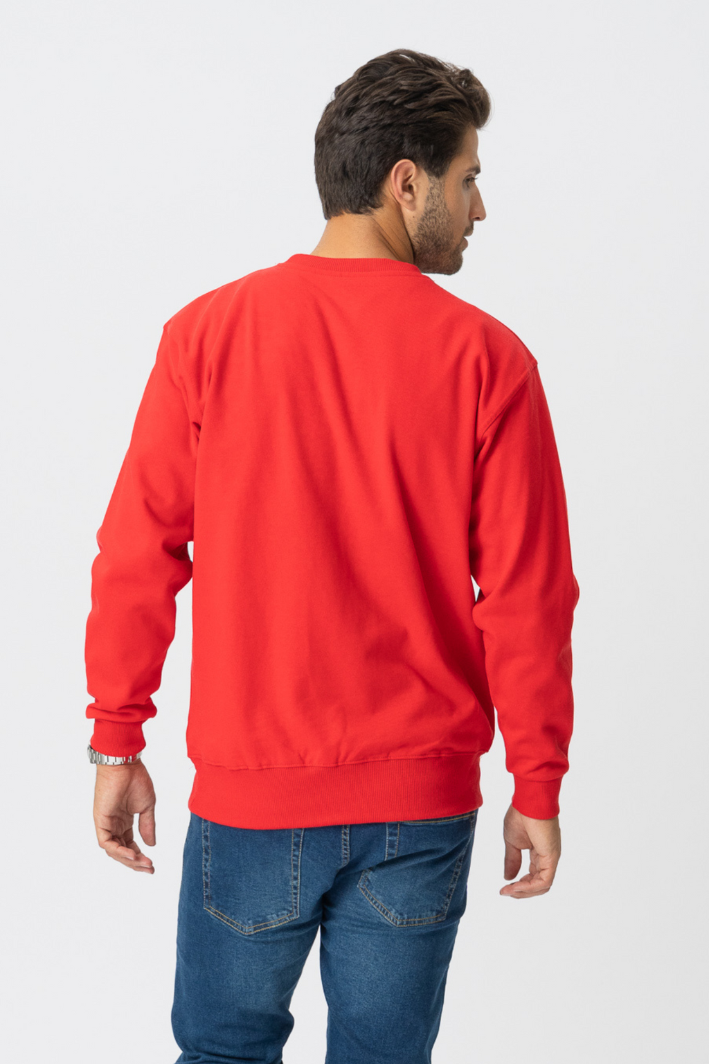 Crewneck di base - Red della Danimarca