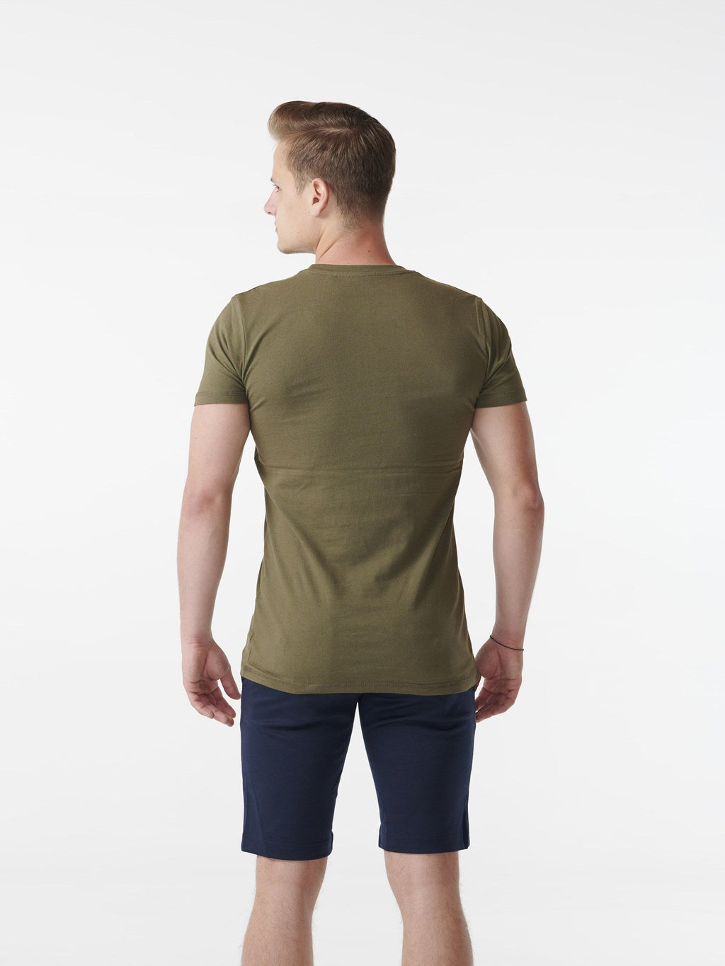 T -shirt muscolare - verde dell'esercito