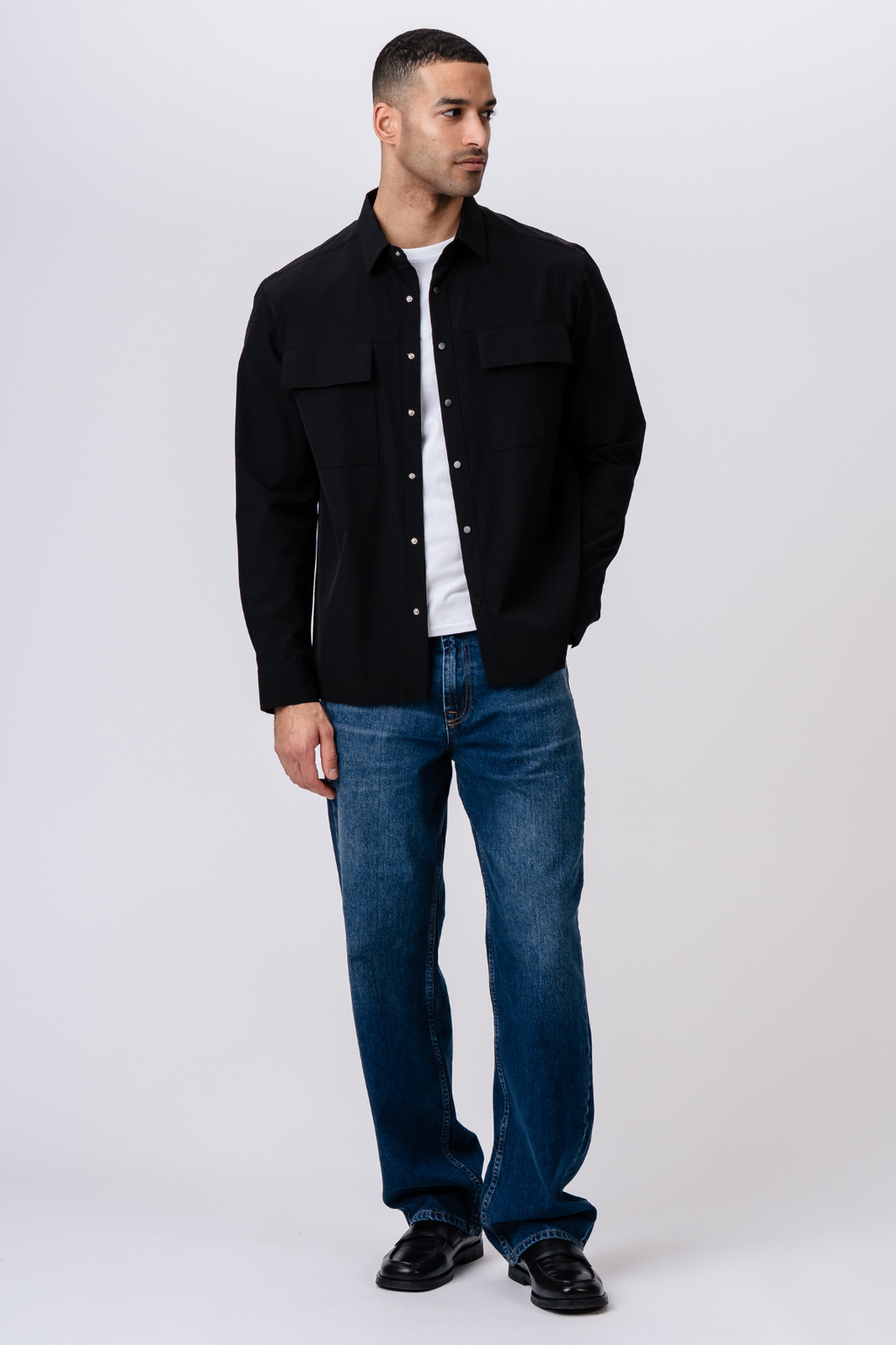 Silas Overshirt - Black