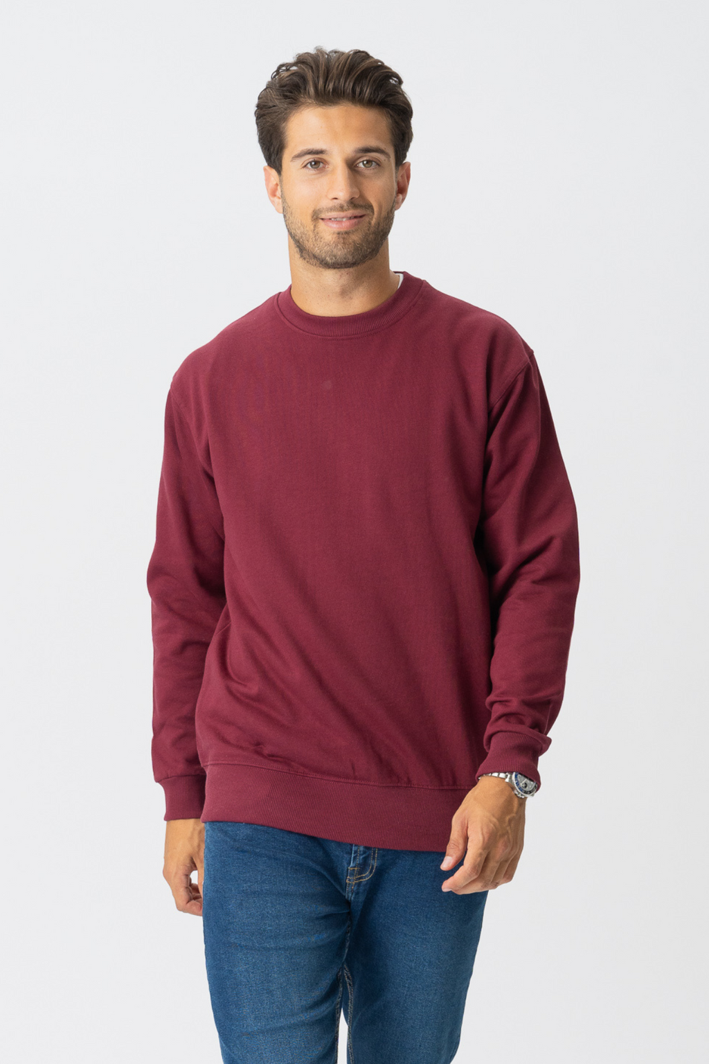 Crewneck di base - Borgogna rosso