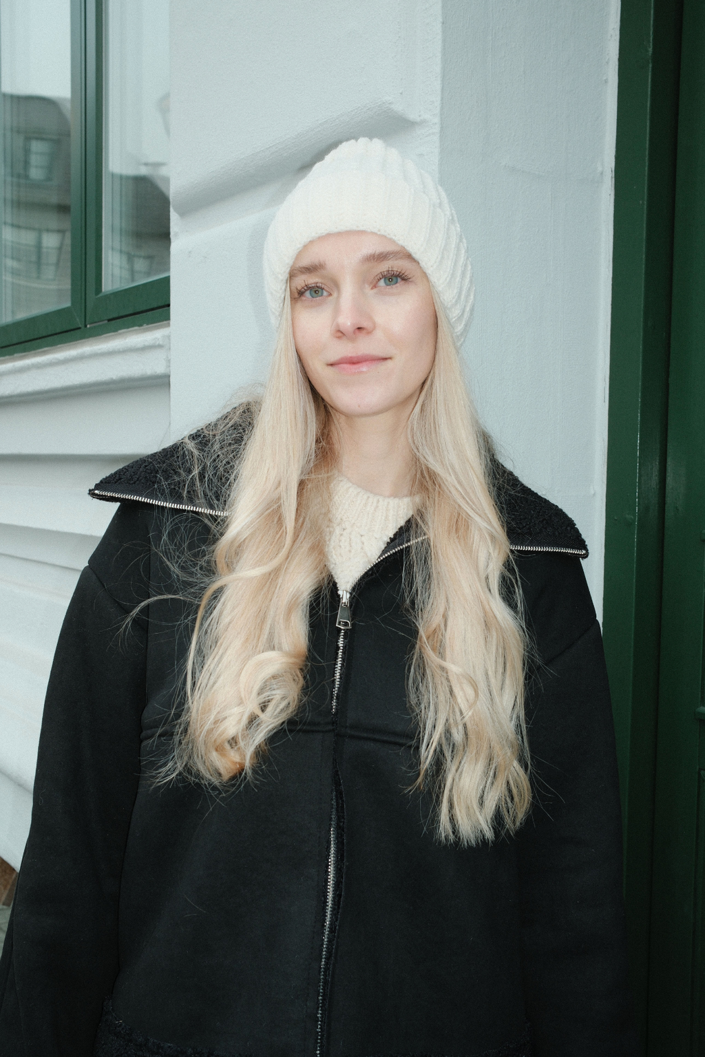 Berretto a coste - Beige chiaro