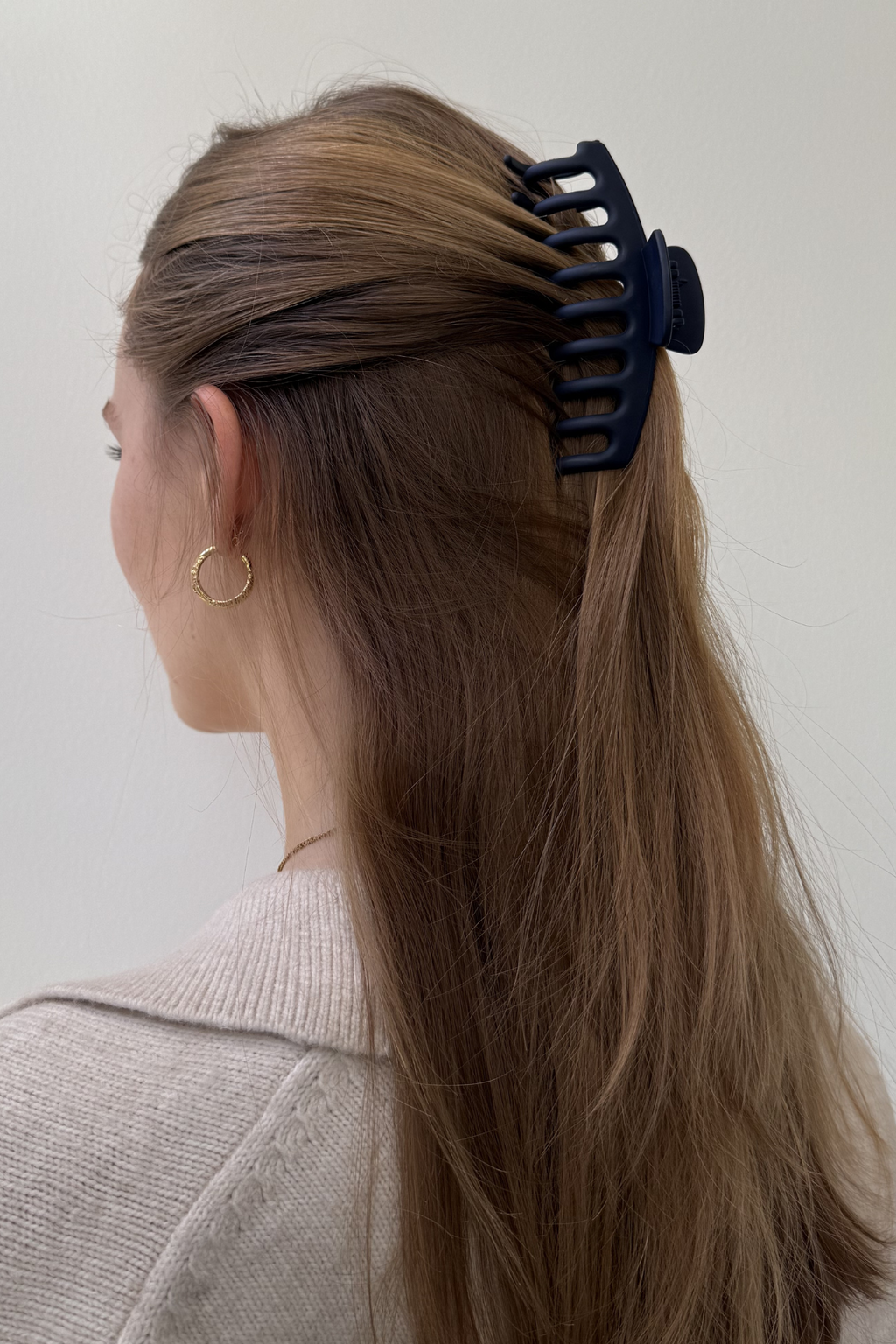 Olivia Hair Clip - Navy