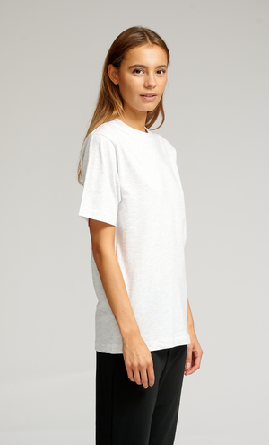 T -shirt oversize - Melange grigio chiaro