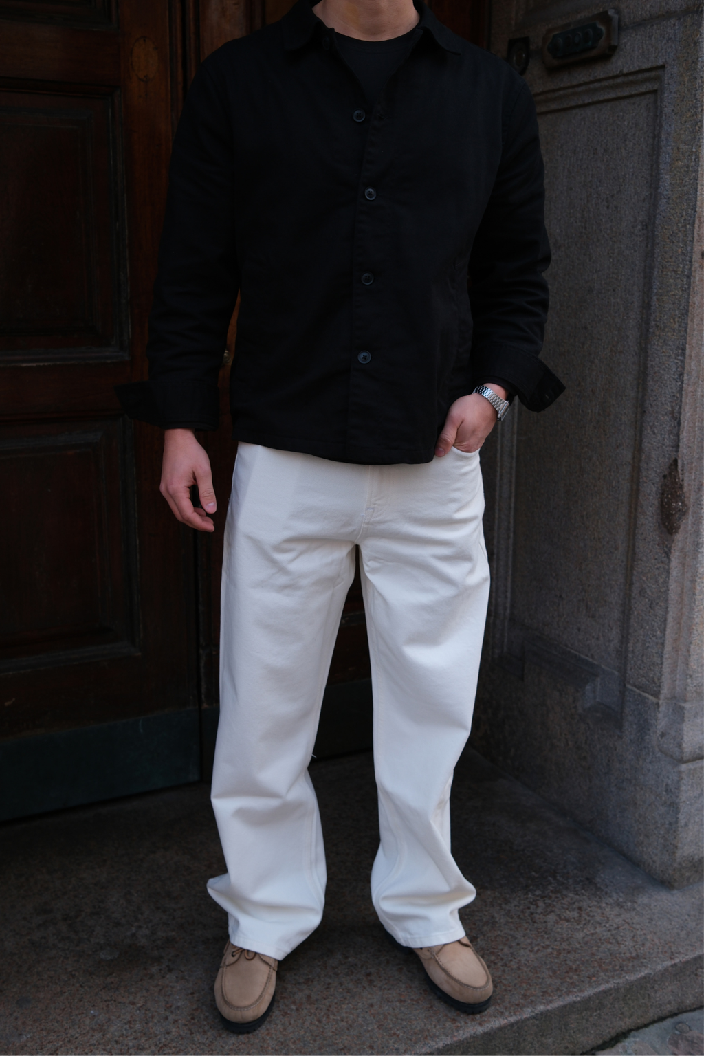 Guglielmo Regular Jeans: denim bianco