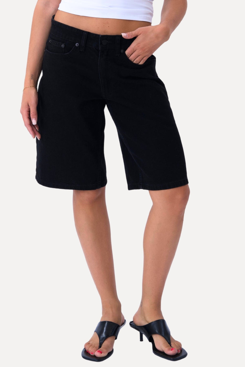 Denim Shorts - Nero