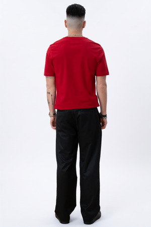 Basic T-shirt scollo a V - Rossa