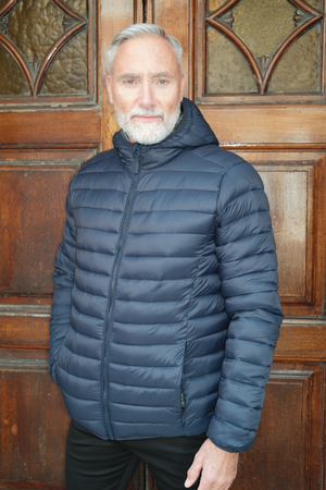 Giacca leggera con cappuccio - Navy