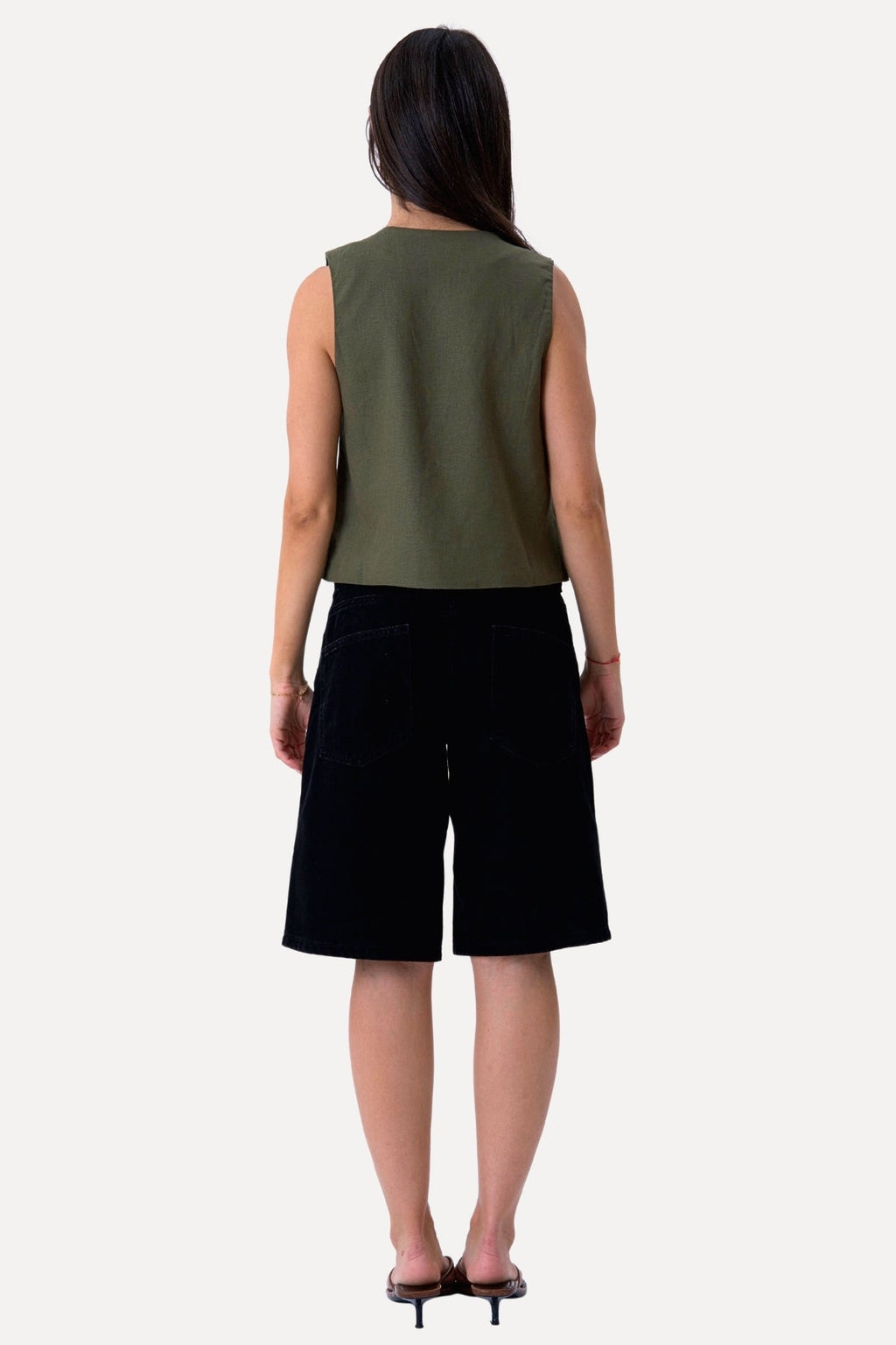 Giubbotto di lino - verde
