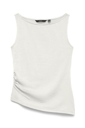 Kira Boat-Neck Top - Snow White