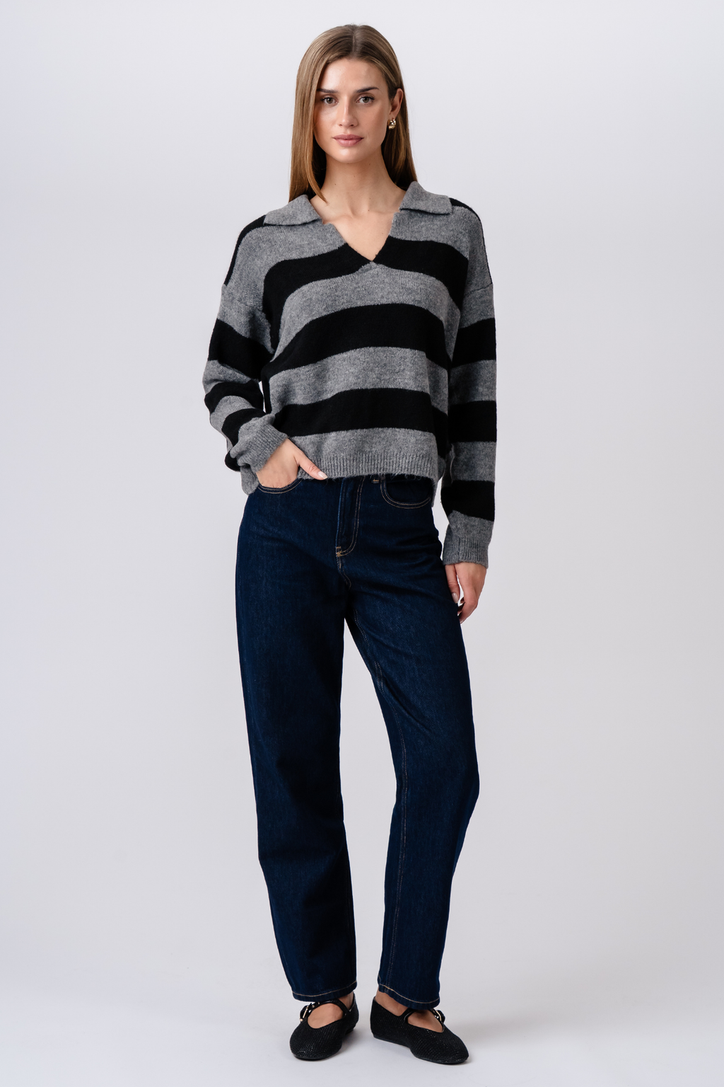 Nora Knit - Grigio/Nero