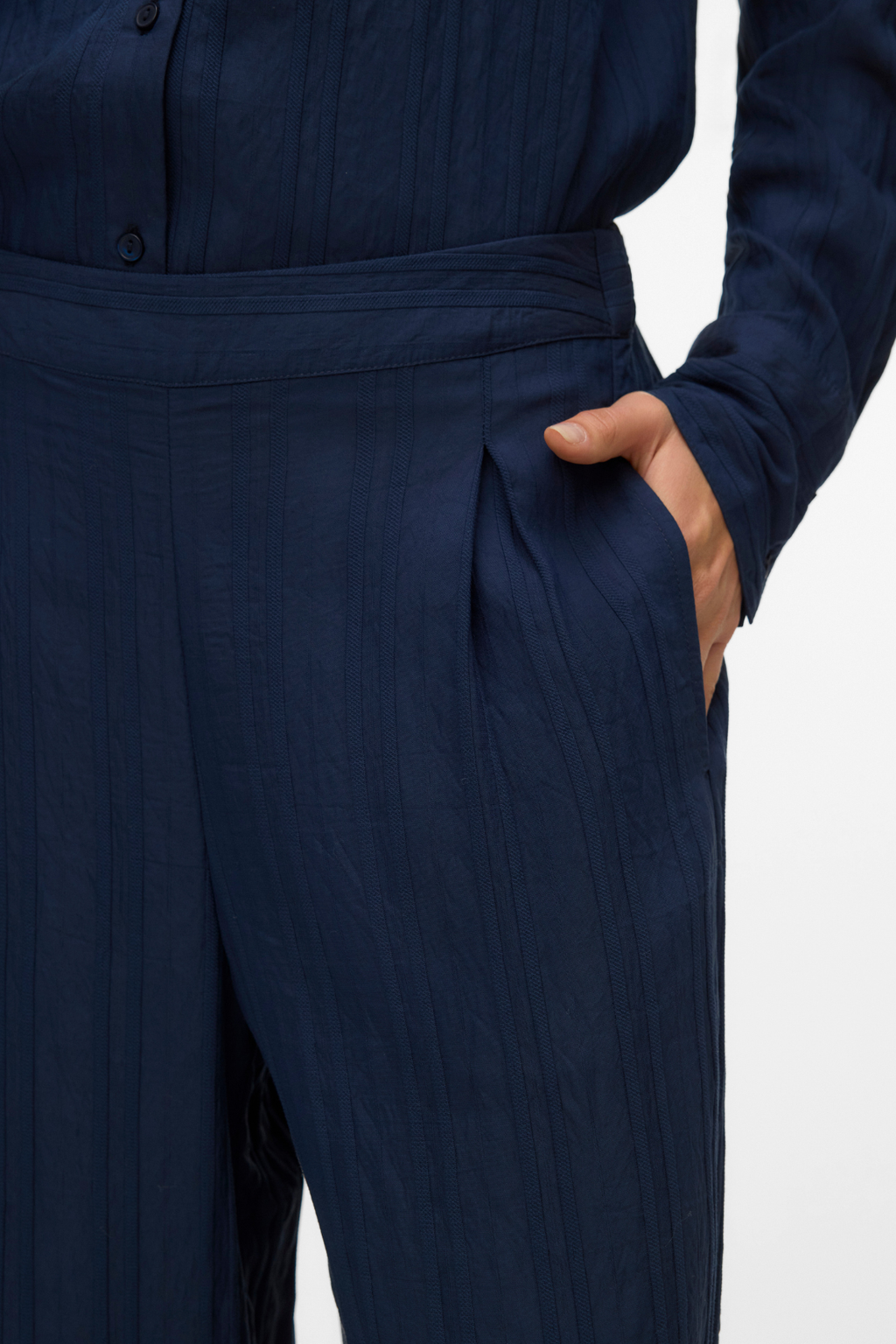 Pantaloni dritti Irine - Blazer blu scuro