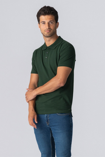 Polo muscolare - verde scuro