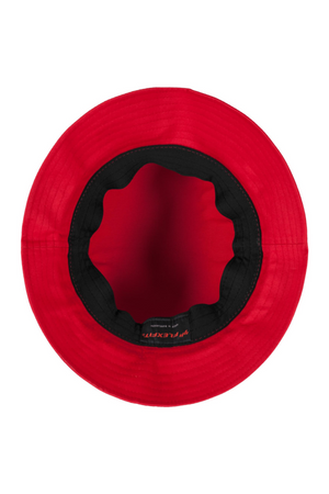 Cappello a secchiello in twill di cotone - Rosso