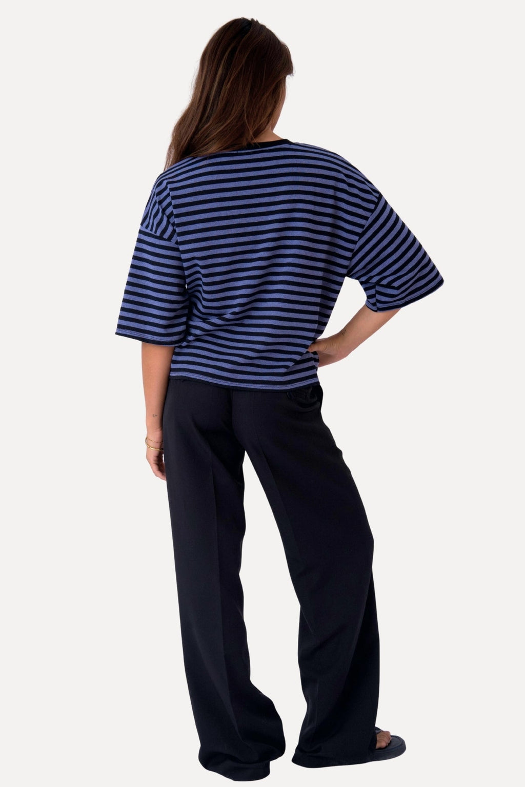 Maglietta Zoe- Nero/Blu denim