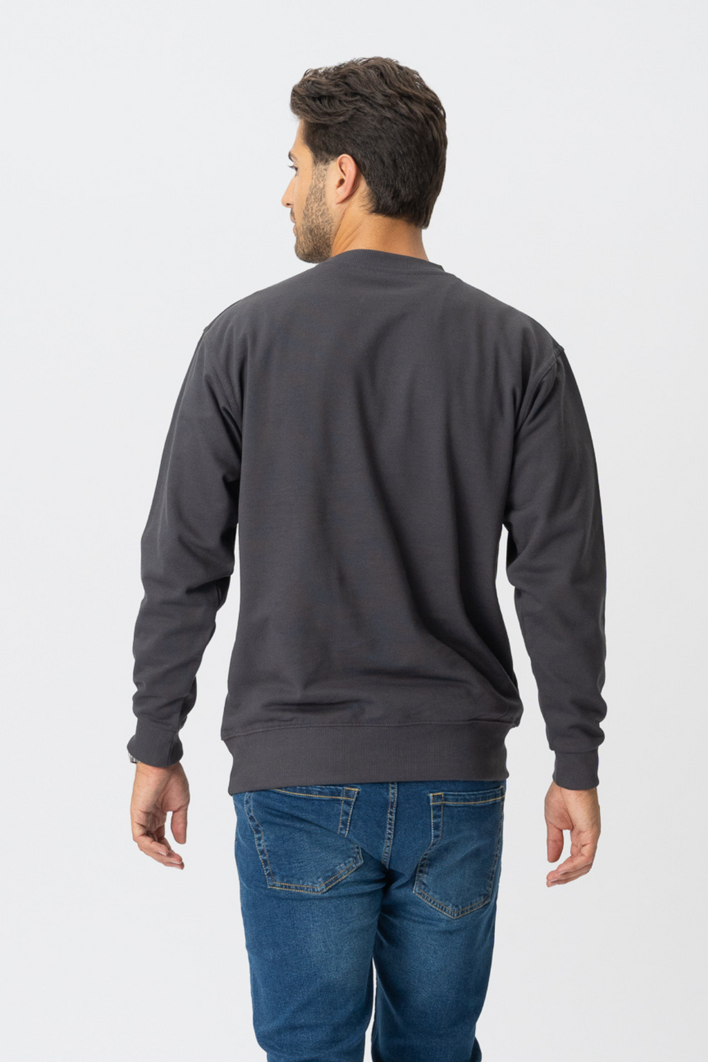 Crewneck di base - grigio scuro
