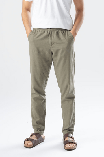 Linen Pants - Army