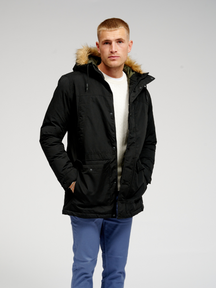 Giacca classica lunga parka - nero