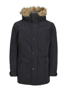 Giacca classica lunga parka - nero