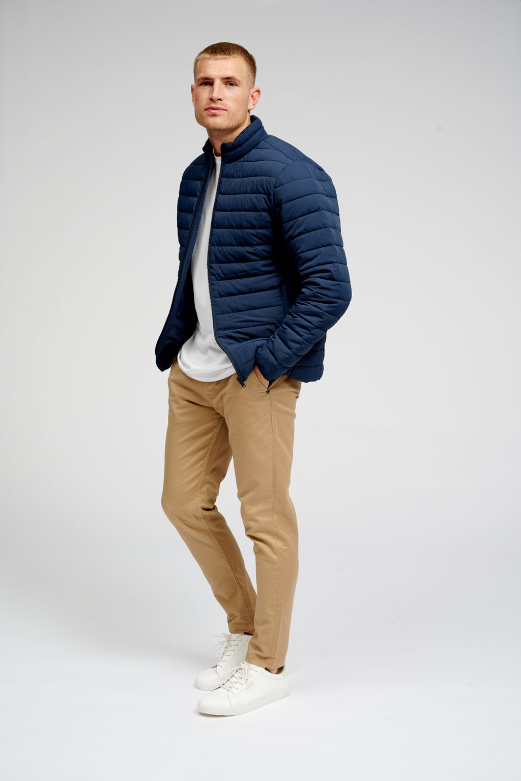 Giacca a puffer leggera - Navy