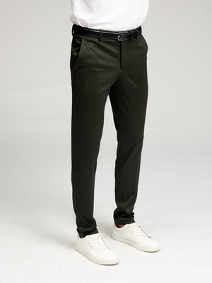 The Original Performance Pants - Dark Green Striped (Limited)