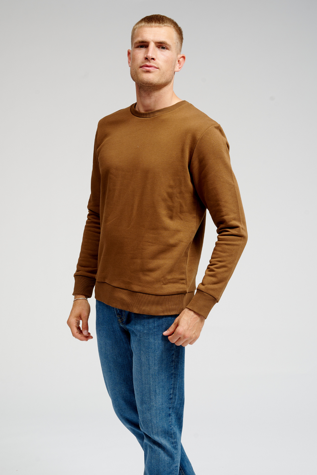 SUDECCHE CREWNECK di base - Brown