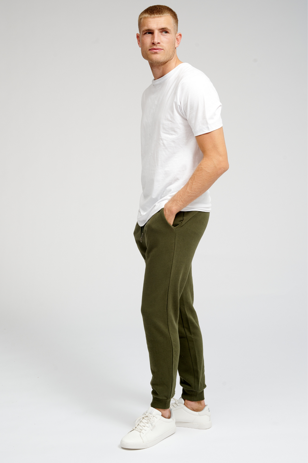 Pantaloni della tuta di base - verde scuro