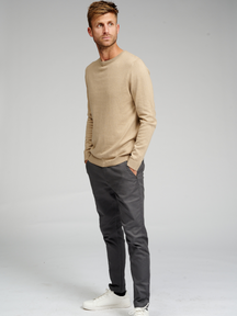 CreWneck di base in maglia - beige