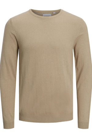 CreWneck di base in maglia - beige
