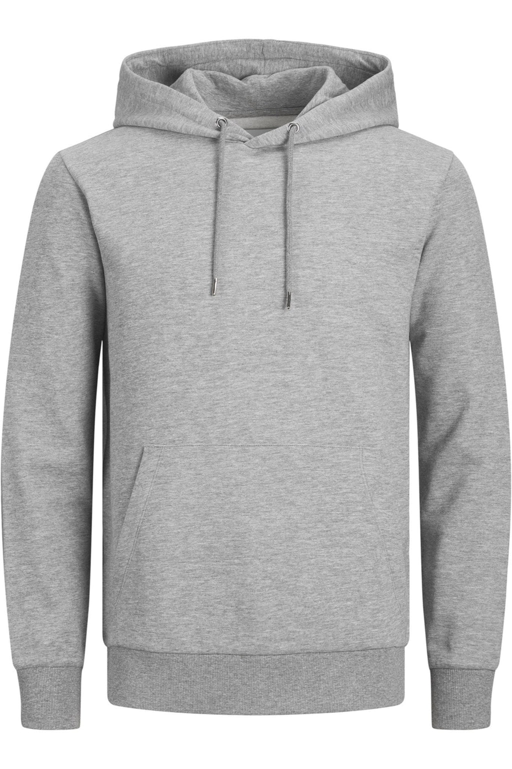 Sweat di base con cappuccio - Melange grigio chiaro