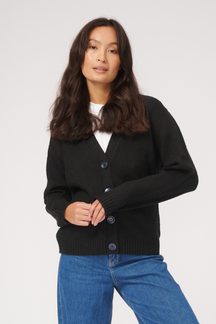 Cardigan a maglia - nero