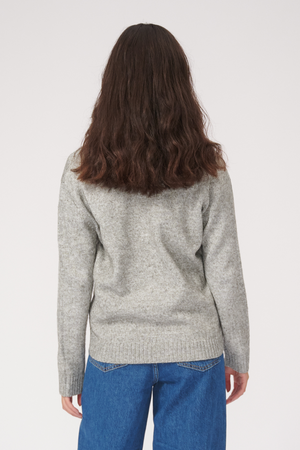 Cardigan a maglia - melange grigio chiaro