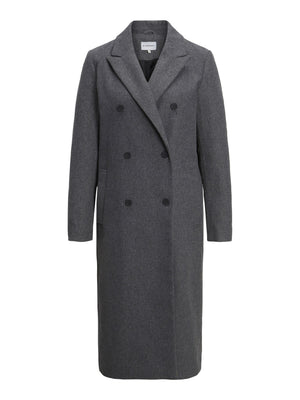 Classico cappotto di lana - melange grigio scuro