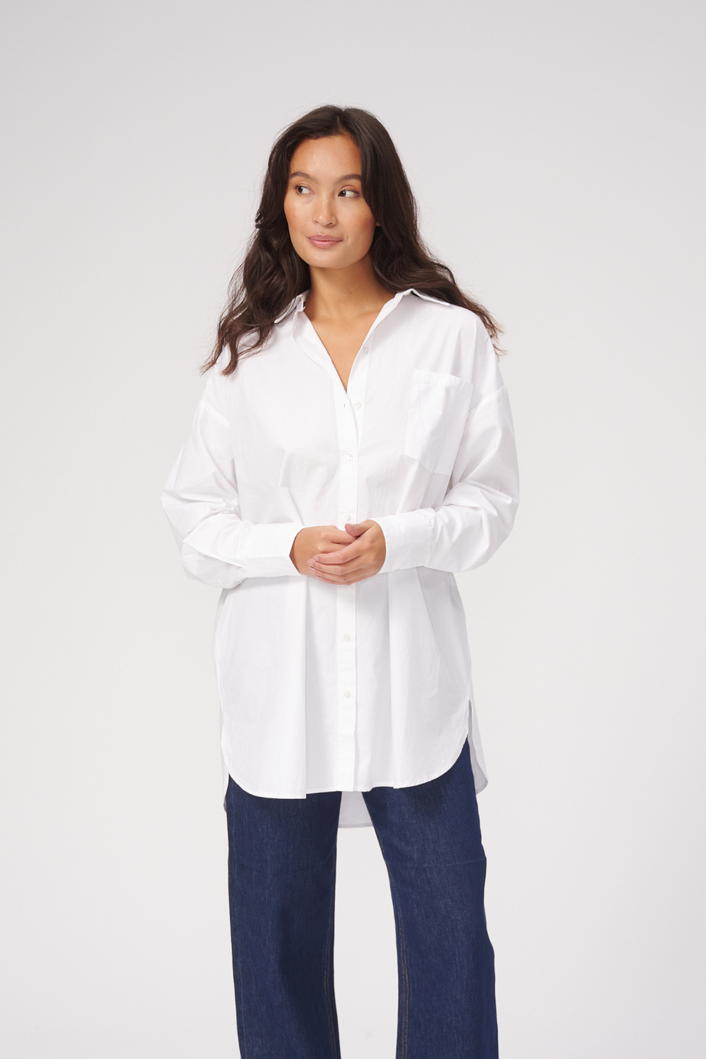 Camicia oversize - bianco