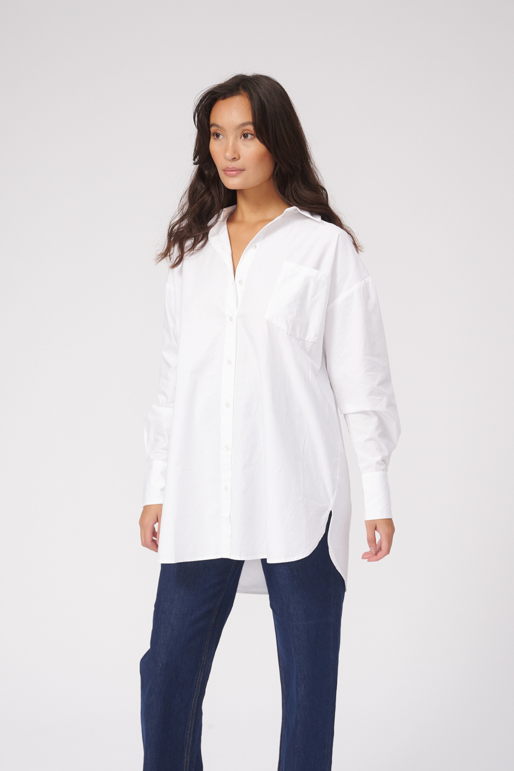 Camicia oversize - bianco