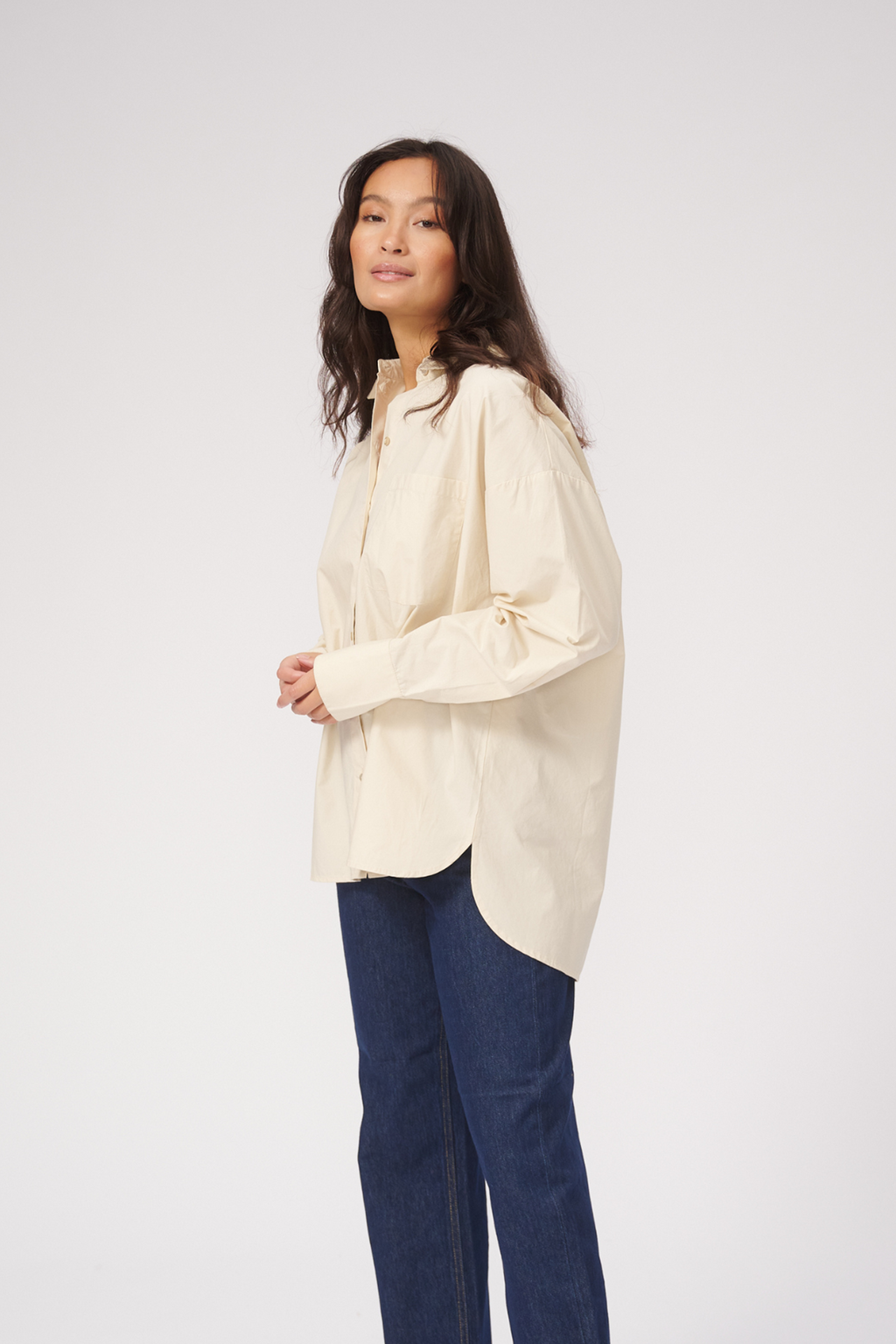 Camicia rilassata - beige