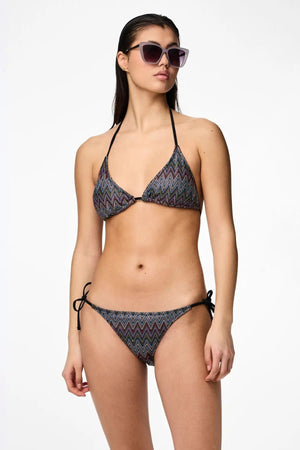 Ada Bikini lavorato a maglia Brasile - Motivo jacquard zabaione