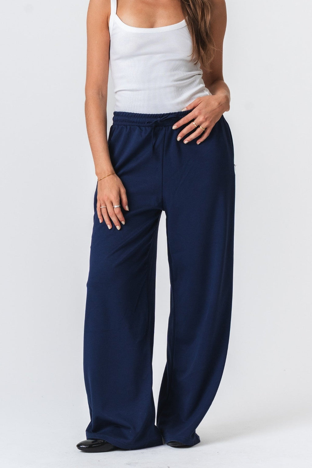 Leah sciolto Pants - Marina oscura