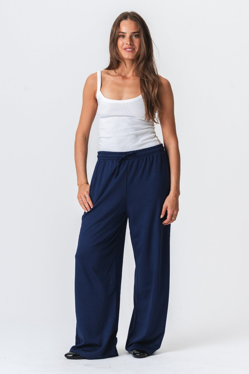 Leah sciolto Pants - Marina oscura