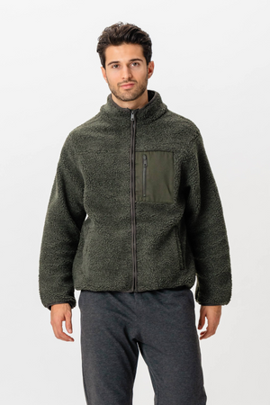 Fleece Jacket - Dark Olive
