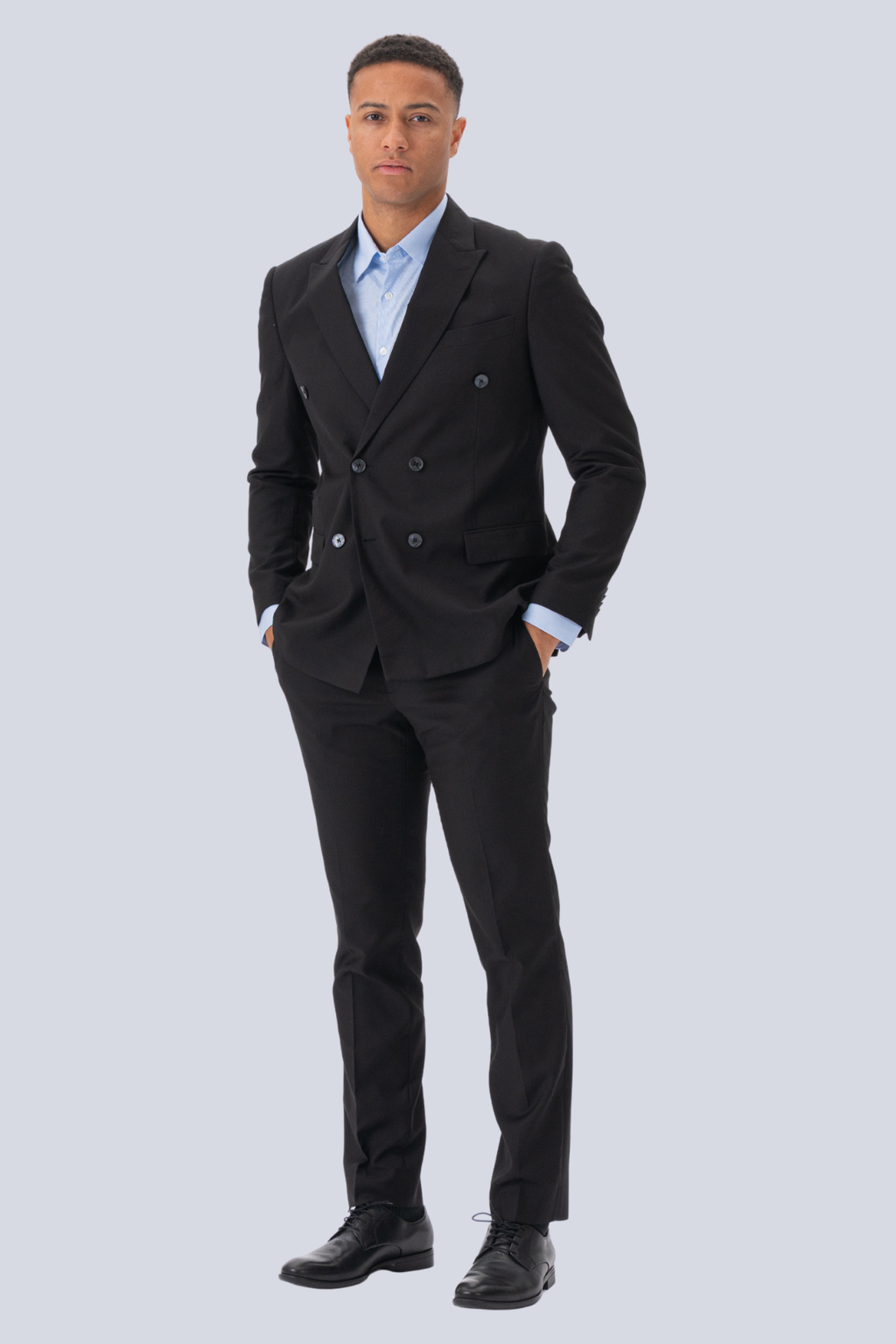 Premium Blazer a doppio petto - Nero