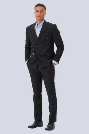 Premium Blazer a doppio petto - Nero
