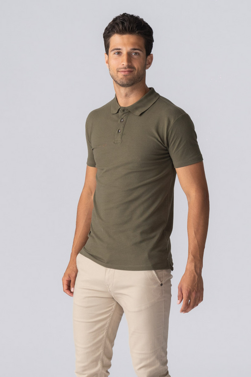 Polo muscolare - Army Green