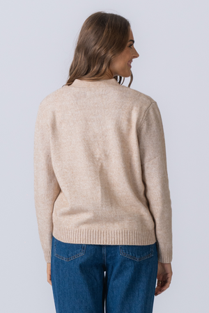 Knitted Cardigan - Beige