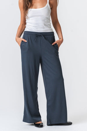 Leah Loose Pants - Grey