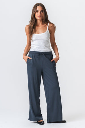 Leah Loose Pants - Grey