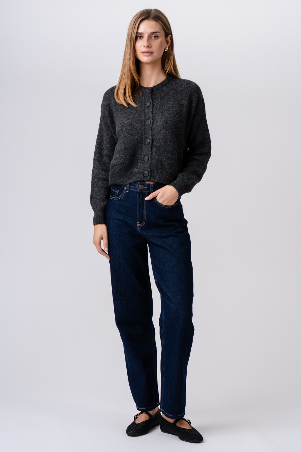 Cardigan Angelique - Grafite