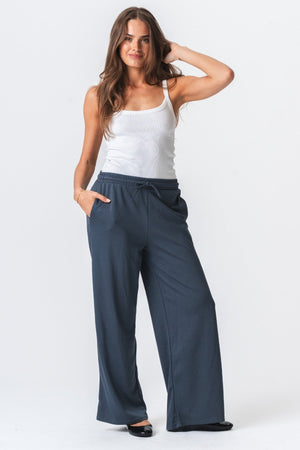 Leah Loose Pants - Grey